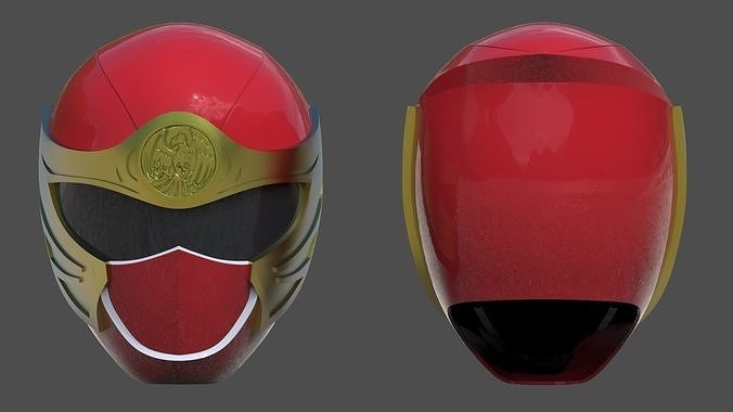 Power Ranger Ninja Storm - Hurricanger Red Helmet 3D print model