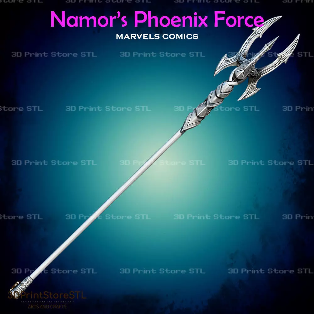 Phoenix Force Namor Trident Cosplay MCU - STL File 3D print model_0