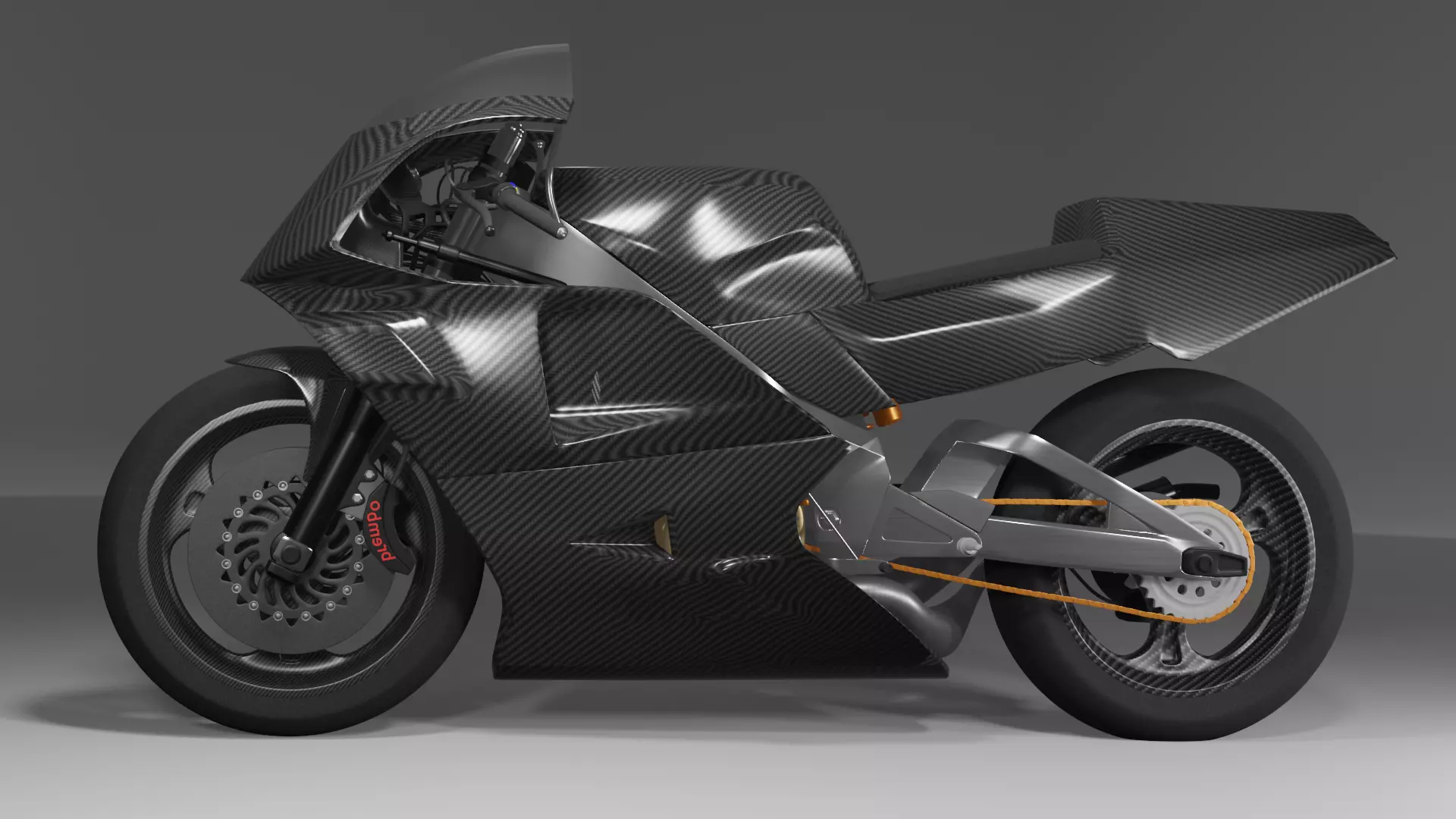 YAMAHA YZR 500 2 STROKE MOTOGP full carbon Low-poly 3D model