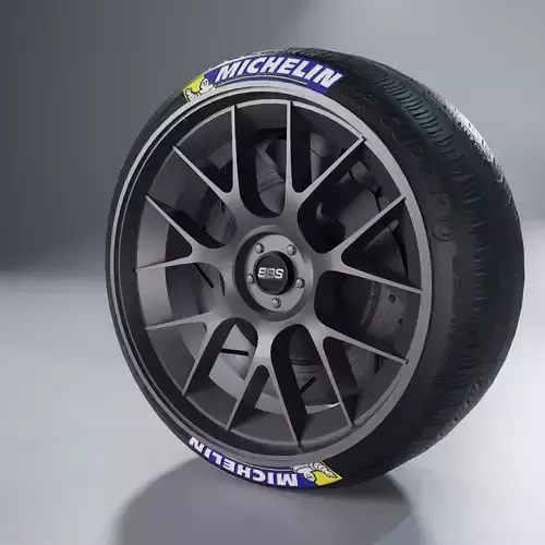 BBS XR Wheel Low-poly 3D model