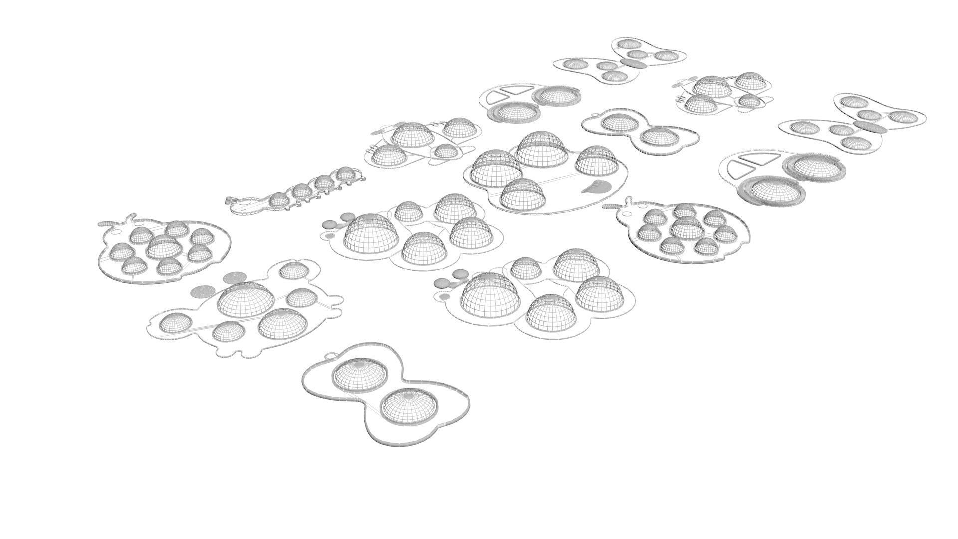 Simple Dimples Set 3D model_18