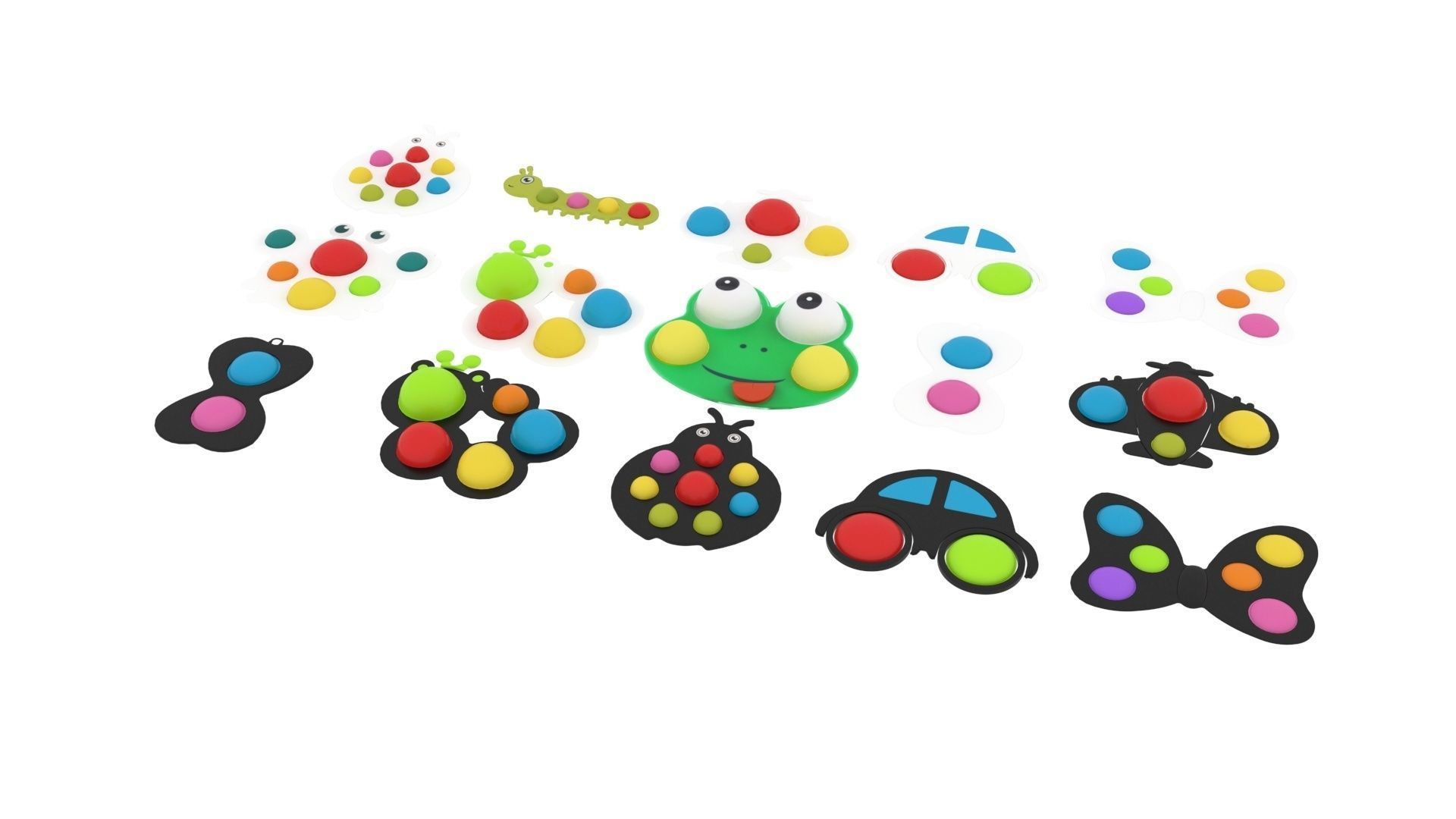 Simple Dimples Set 3D model_1