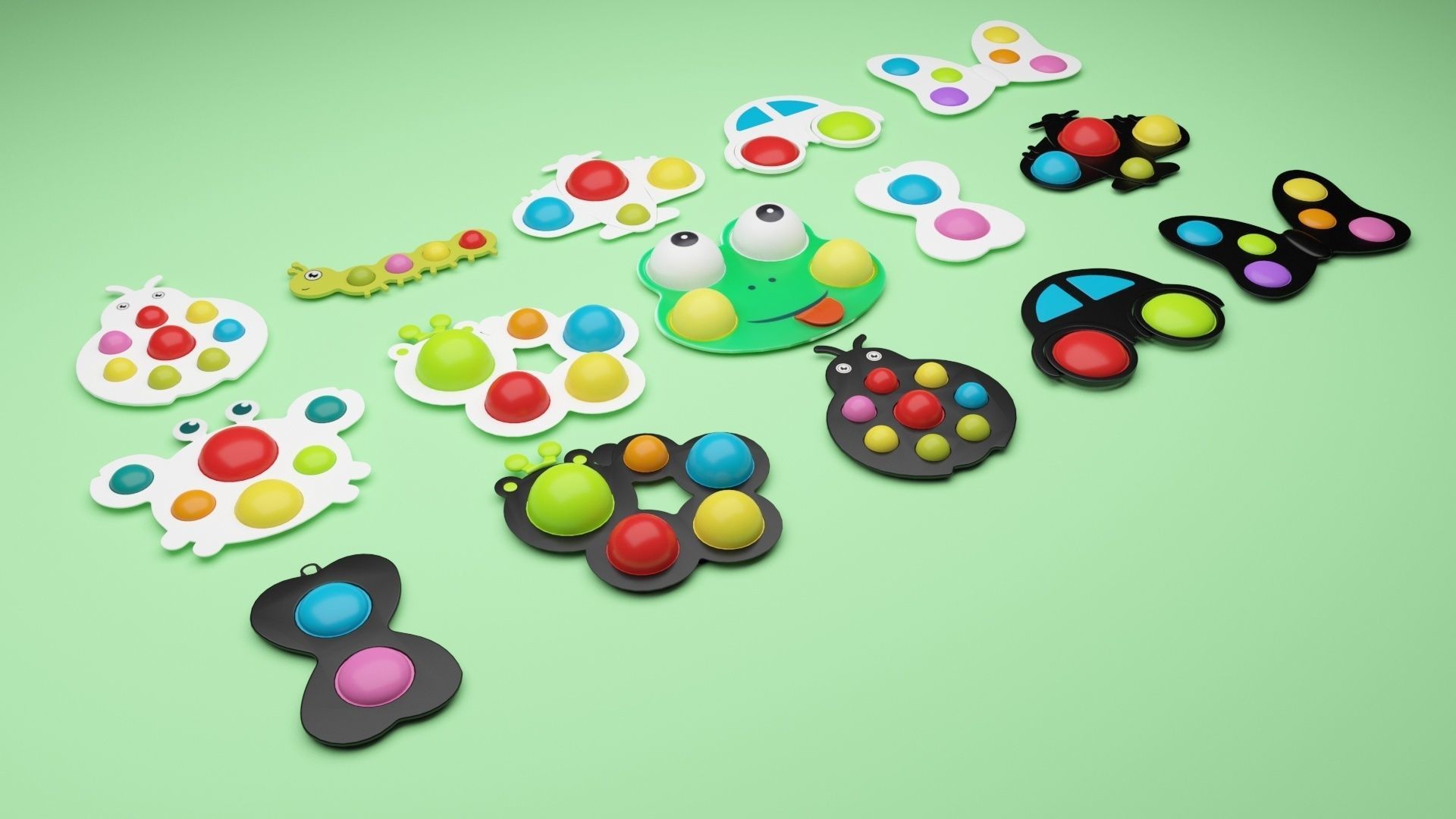 Simple Dimples Set 3D model_27