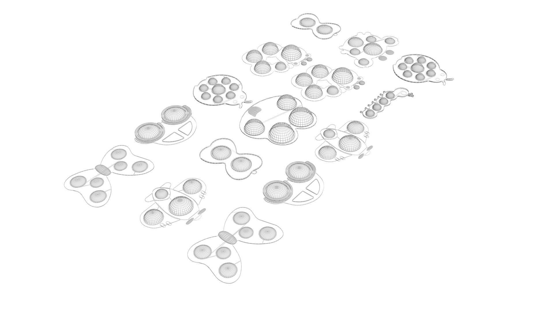 Simple Dimples Set 3D model_20