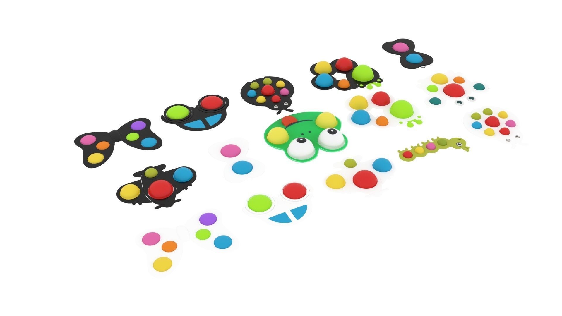 Simple Dimples Set 3D model_3