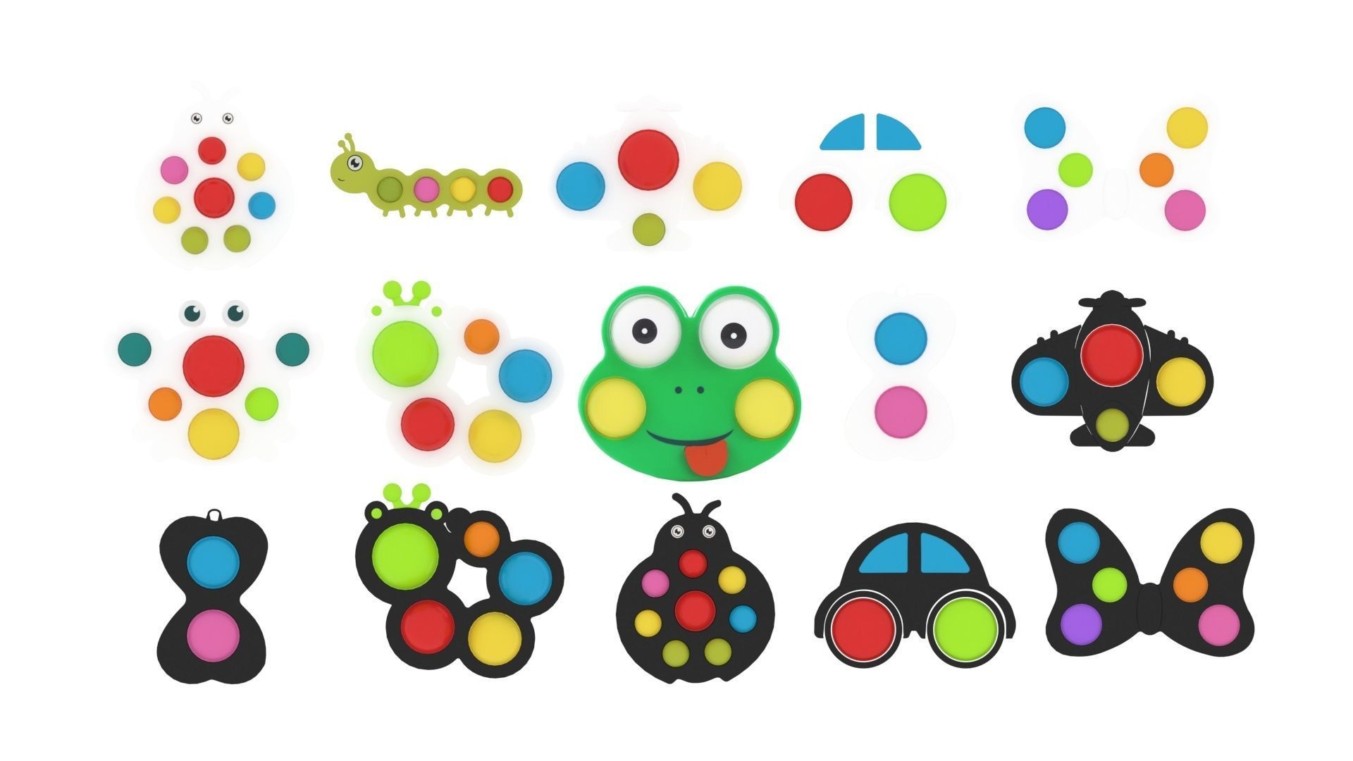 Simple Dimples Set 3D model_16