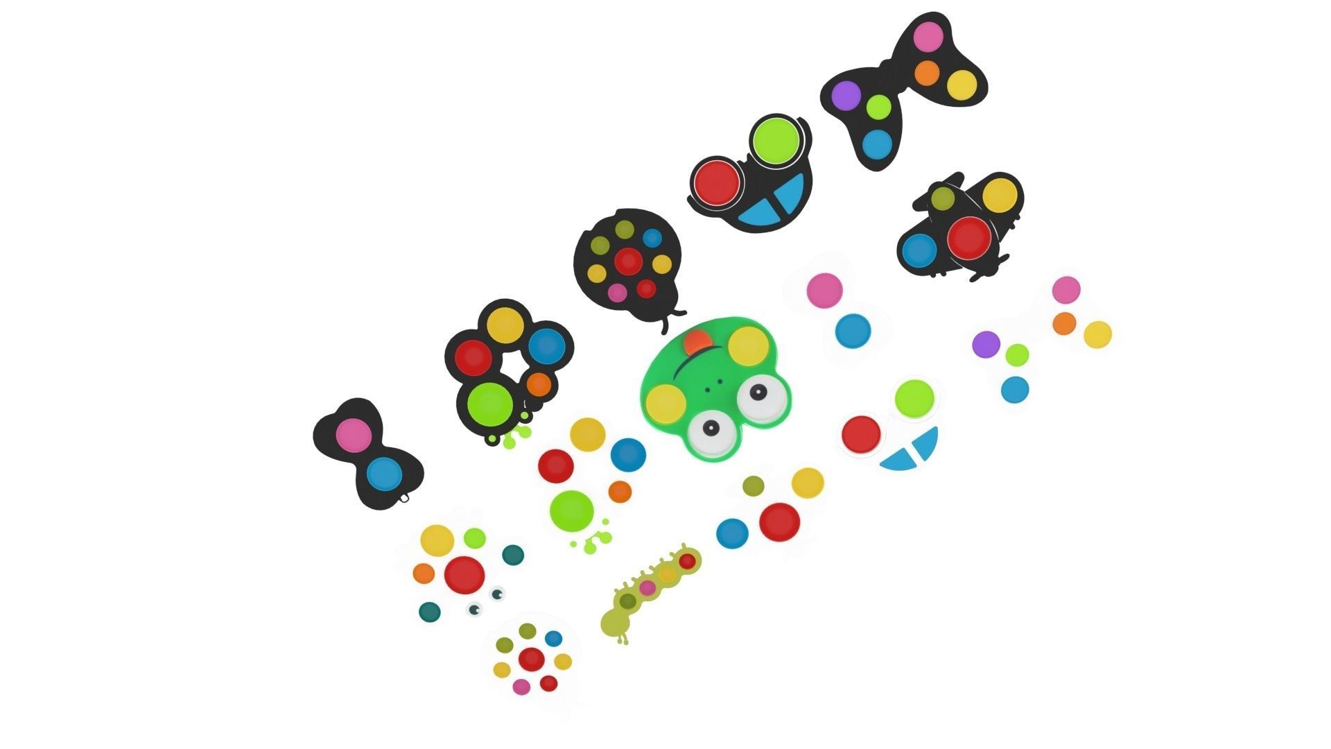 Simple Dimples Set 3D model_6