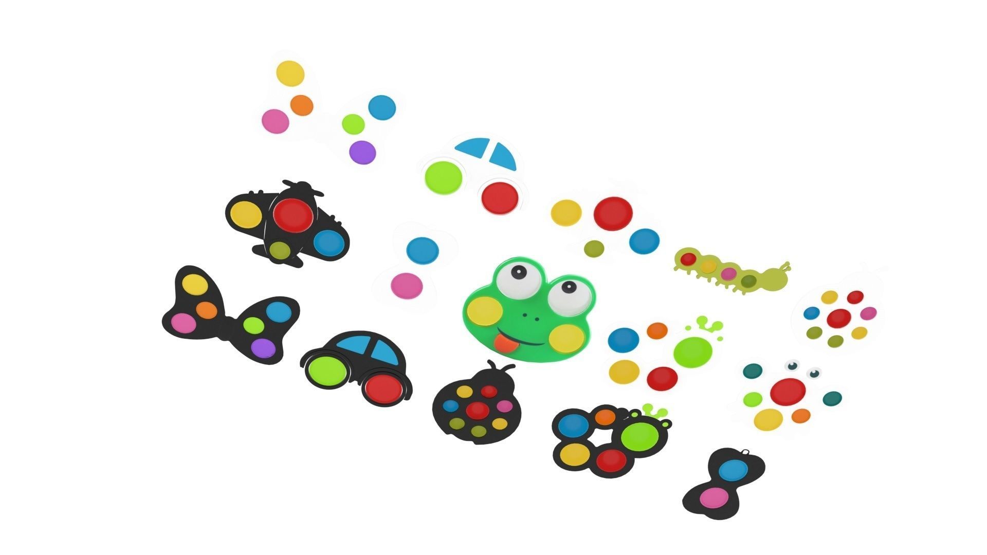 Simple Dimples Set 3D model_7