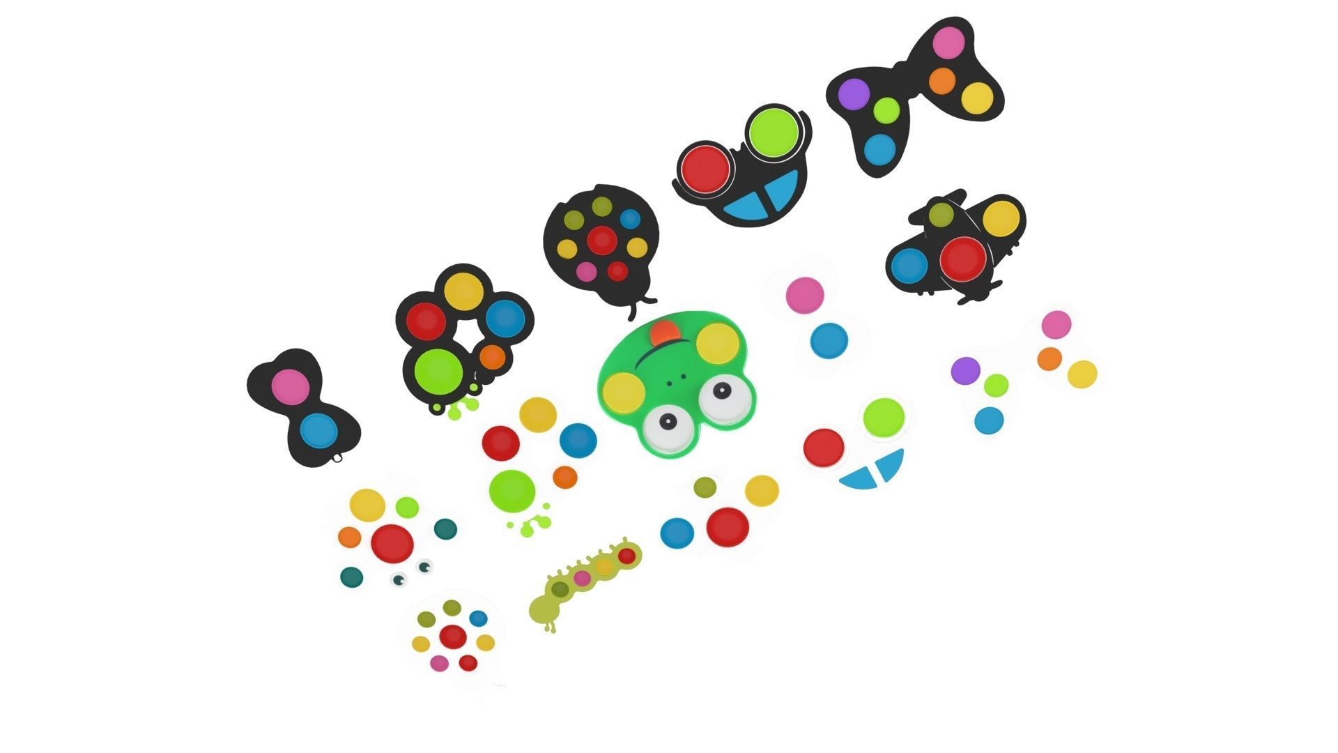 Simple Dimples Set 3D model_10