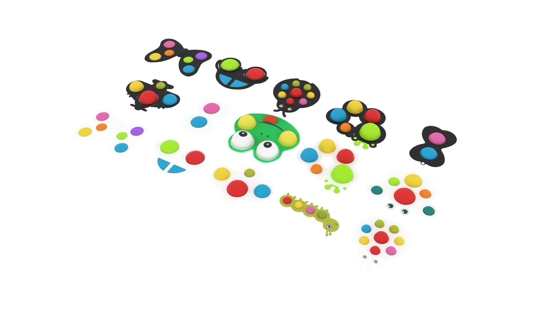 Simple Dimples Set 3D model_4