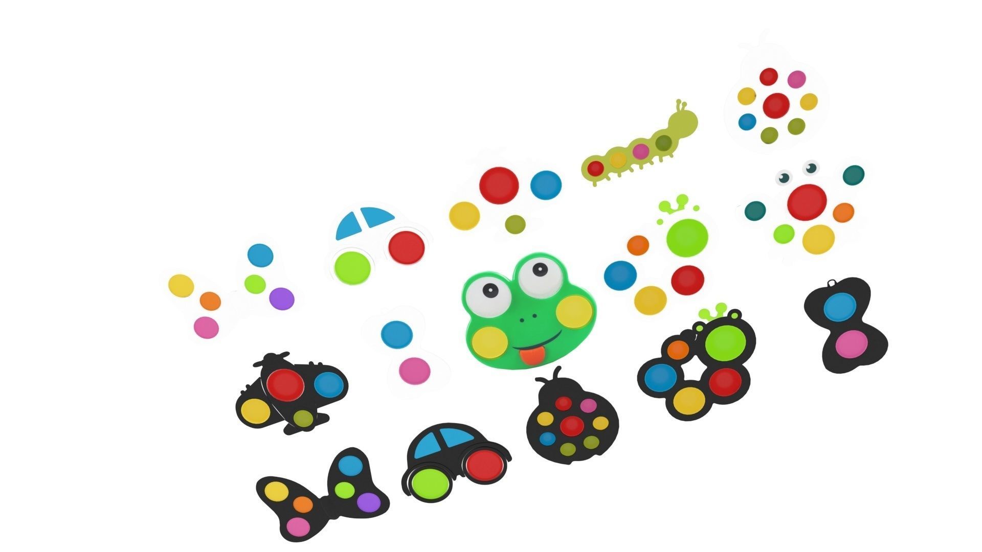 Simple Dimples Set 3D model_8