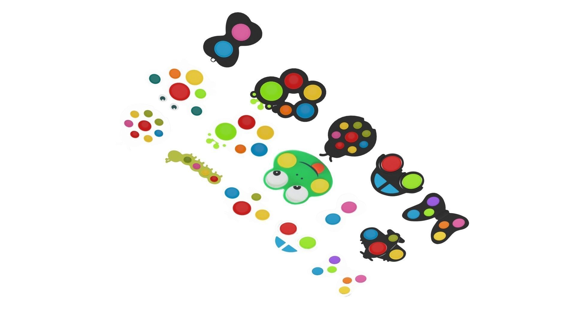 Simple Dimples Set 3D model_9