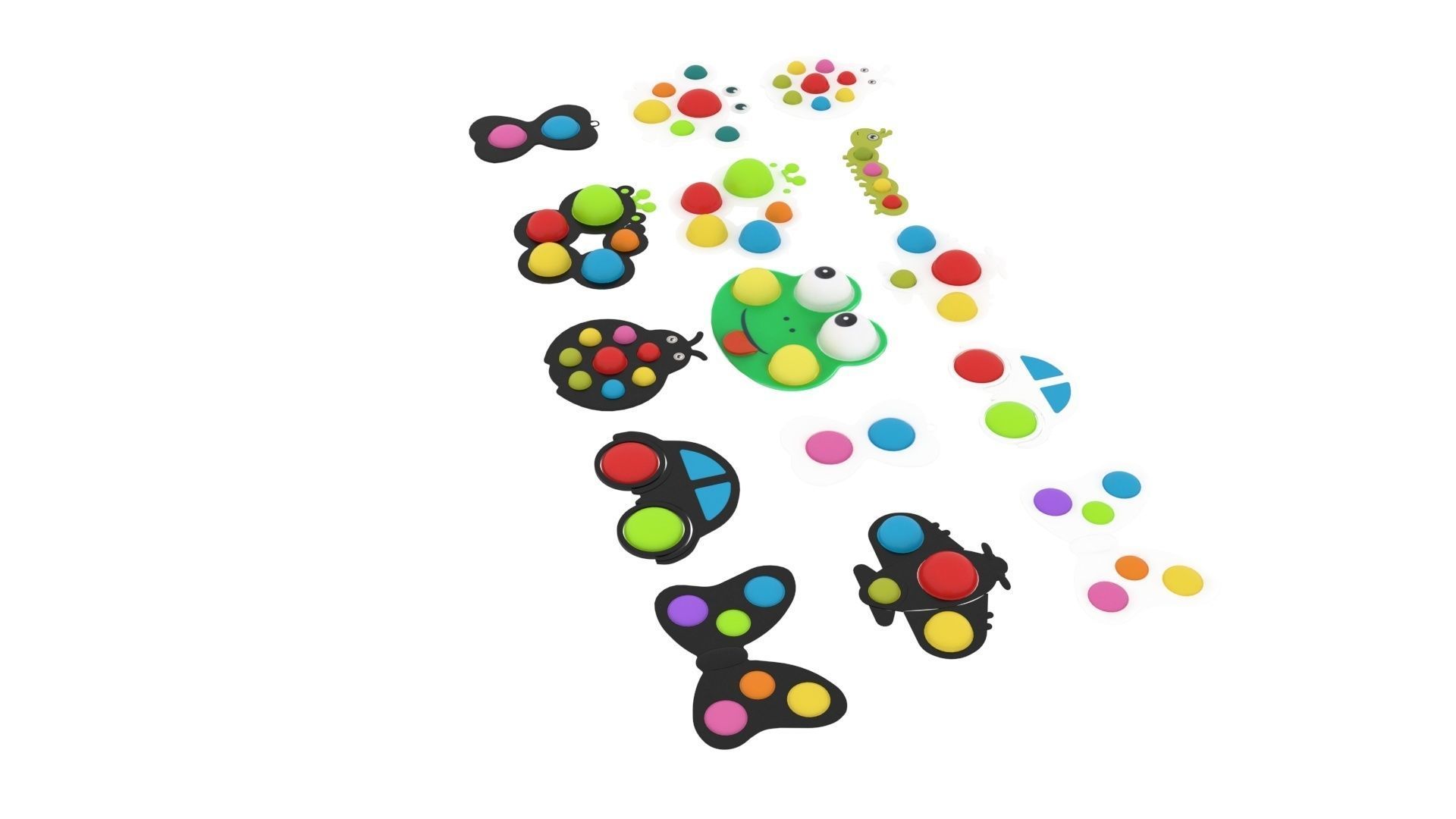 Simple Dimples Set 3D model_2