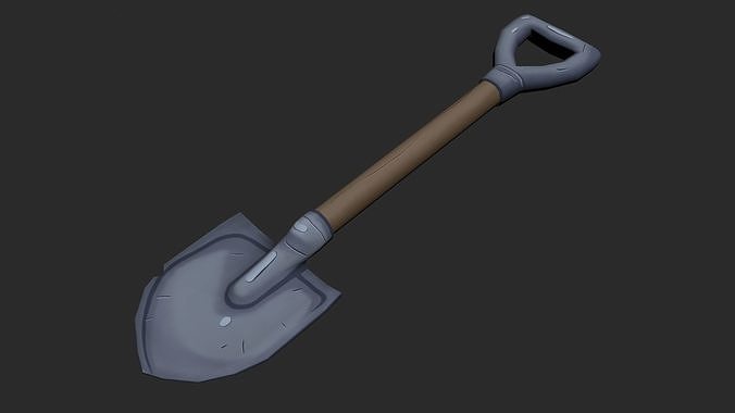Shovel Low-poly 3D model