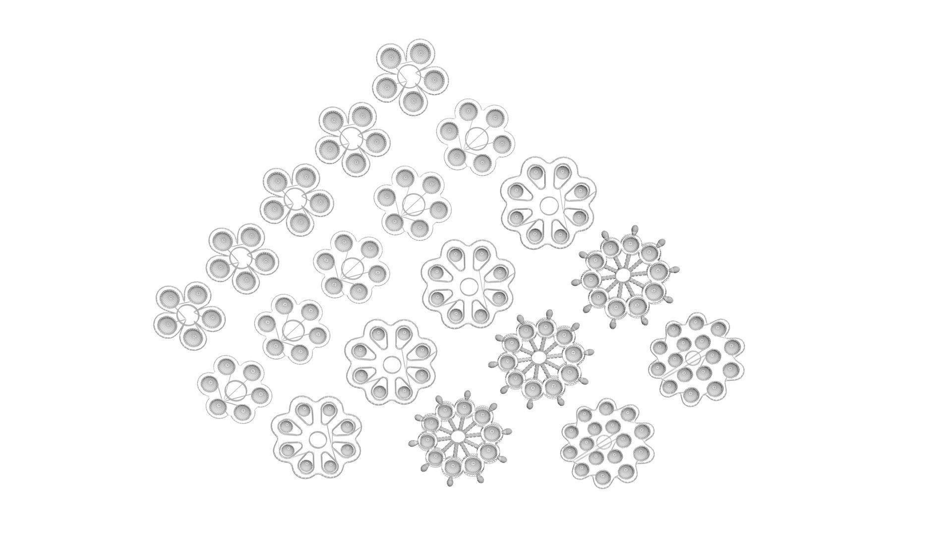 Spinner Simple Dimples Set 3D model_23