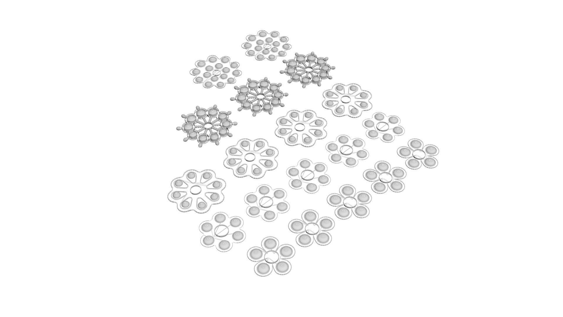 Spinner Simple Dimples Set 3D model_18