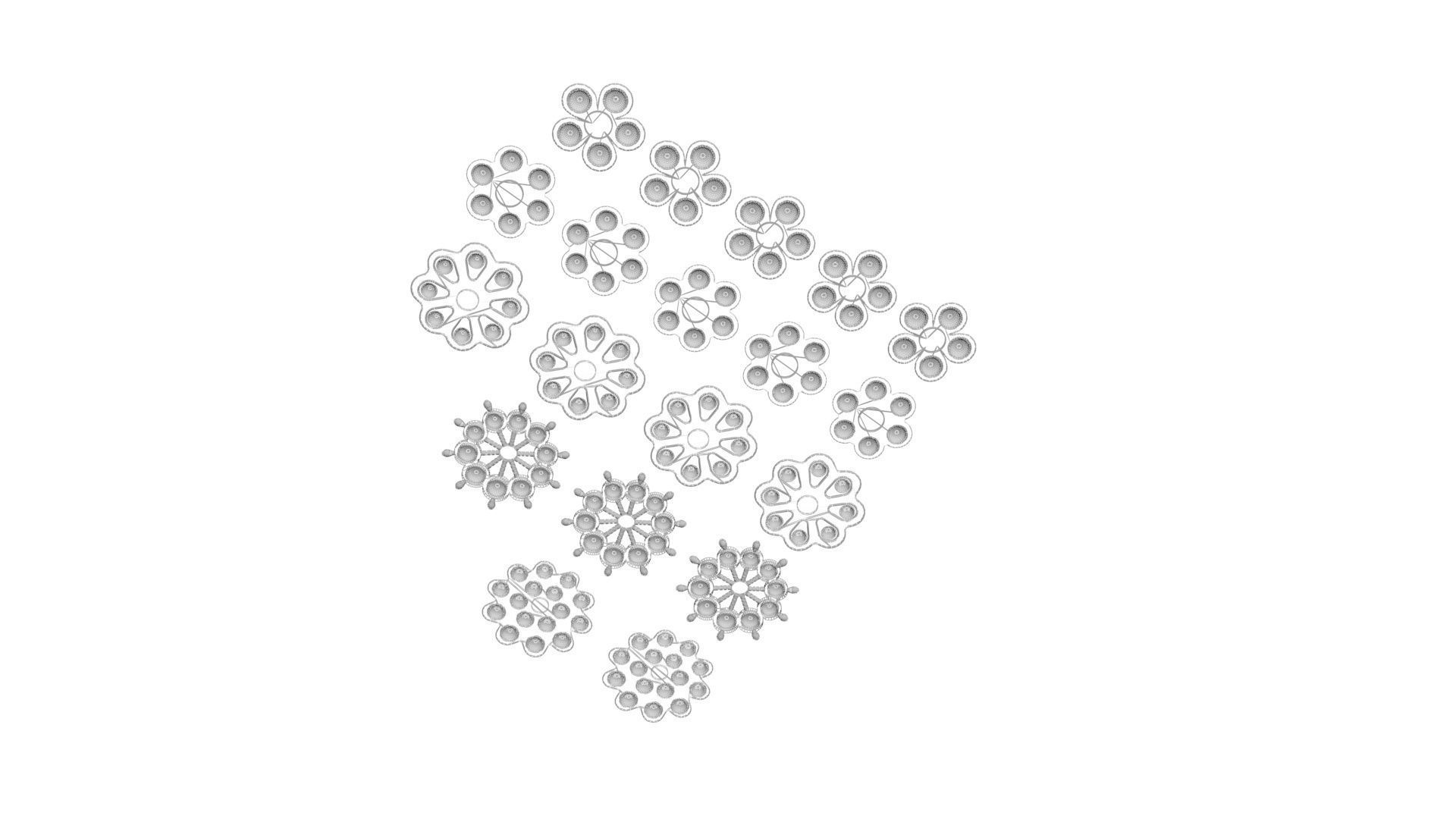 Spinner Simple Dimples Set 3D model_22