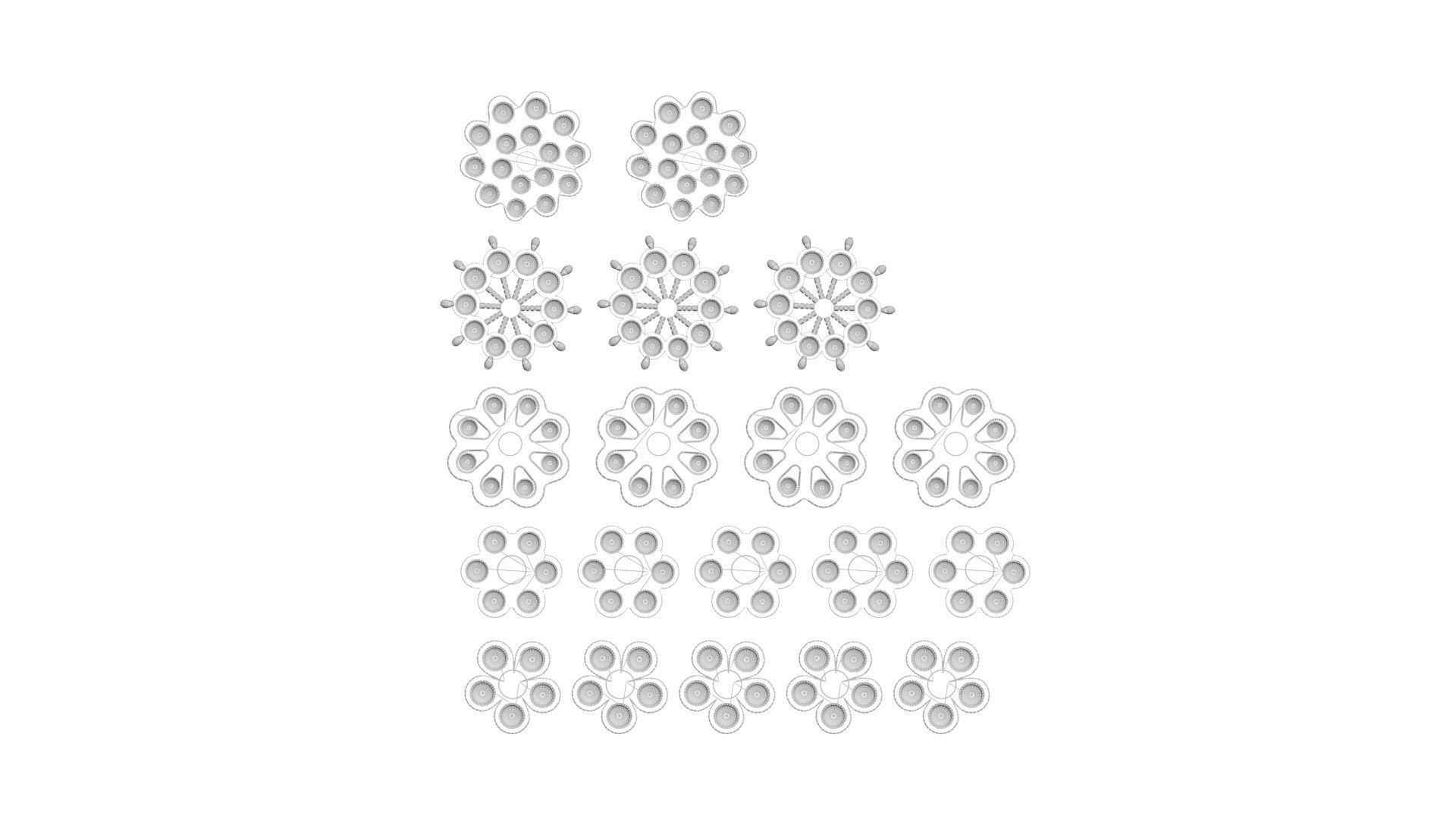 Spinner Simple Dimples Set 3D model_28