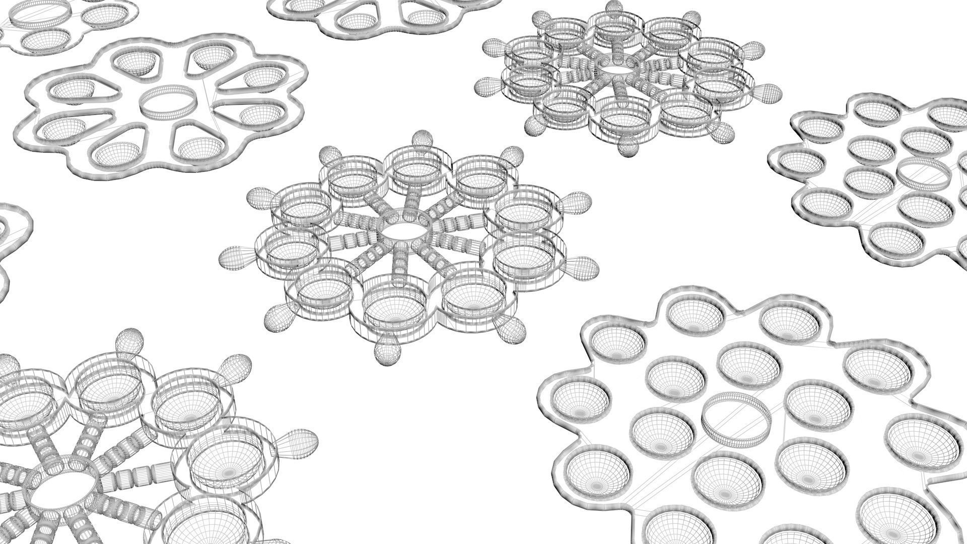 Spinner Simple Dimples Set 3D model_25