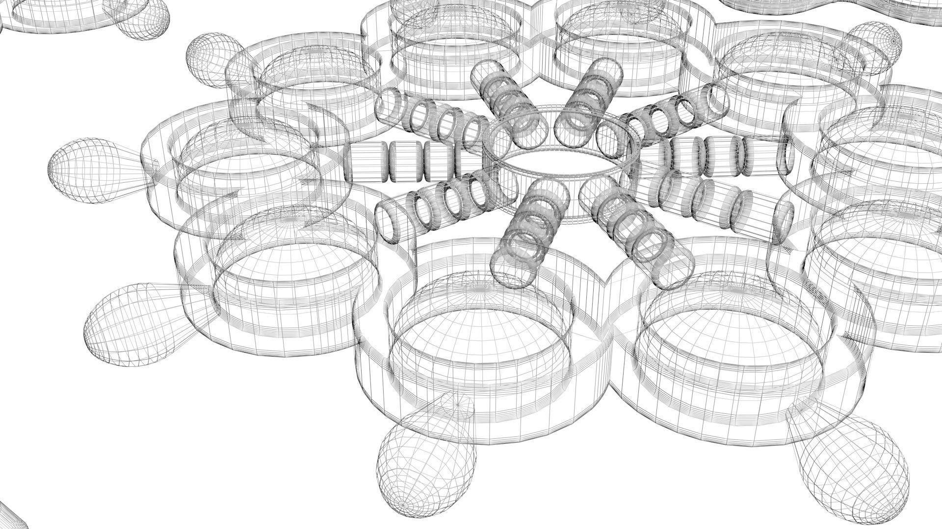 Spinner Simple Dimples Set 3D model_26