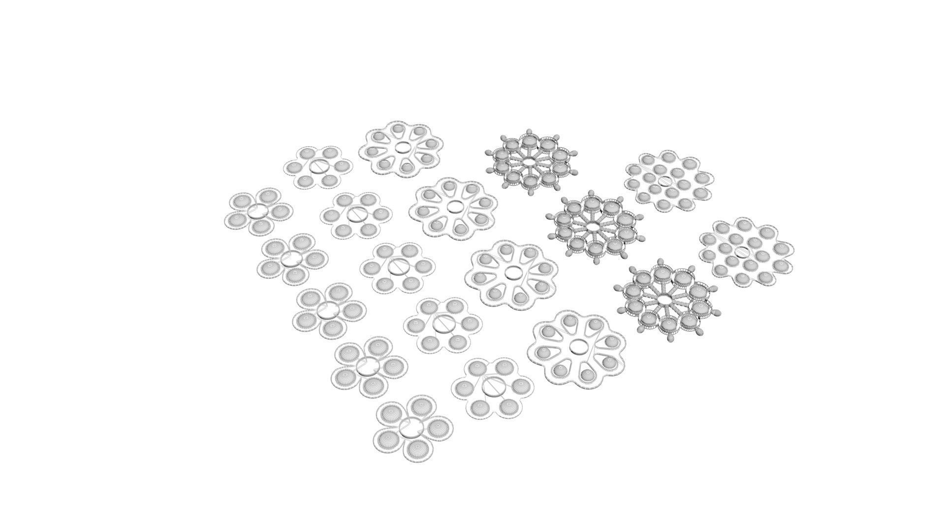 Spinner Simple Dimples Set 3D model_19