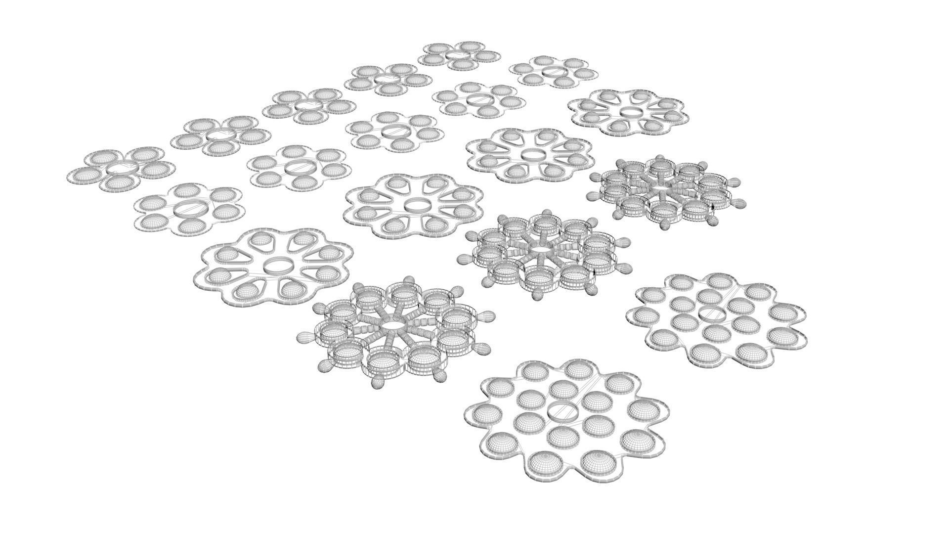 Spinner Simple Dimples Set 3D model_16