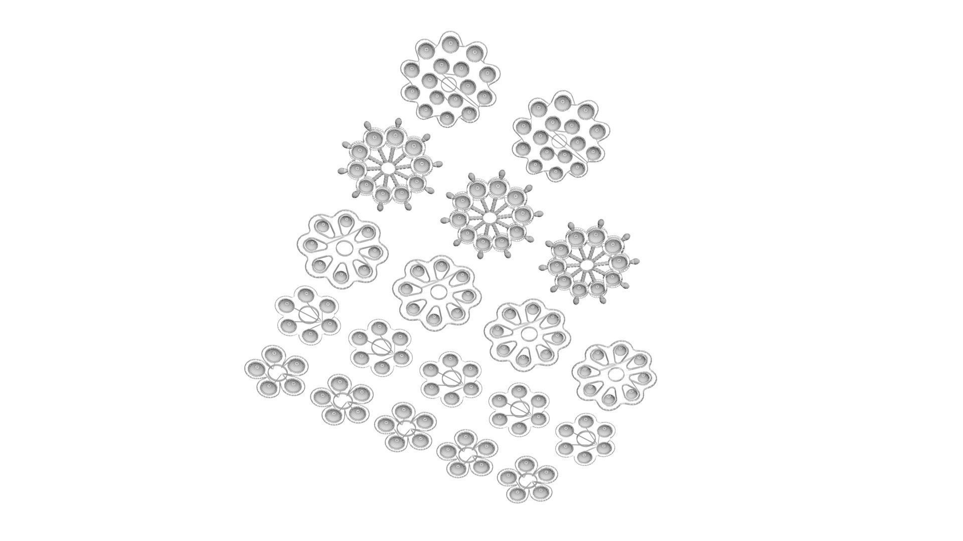 Spinner Simple Dimples Set 3D model_20