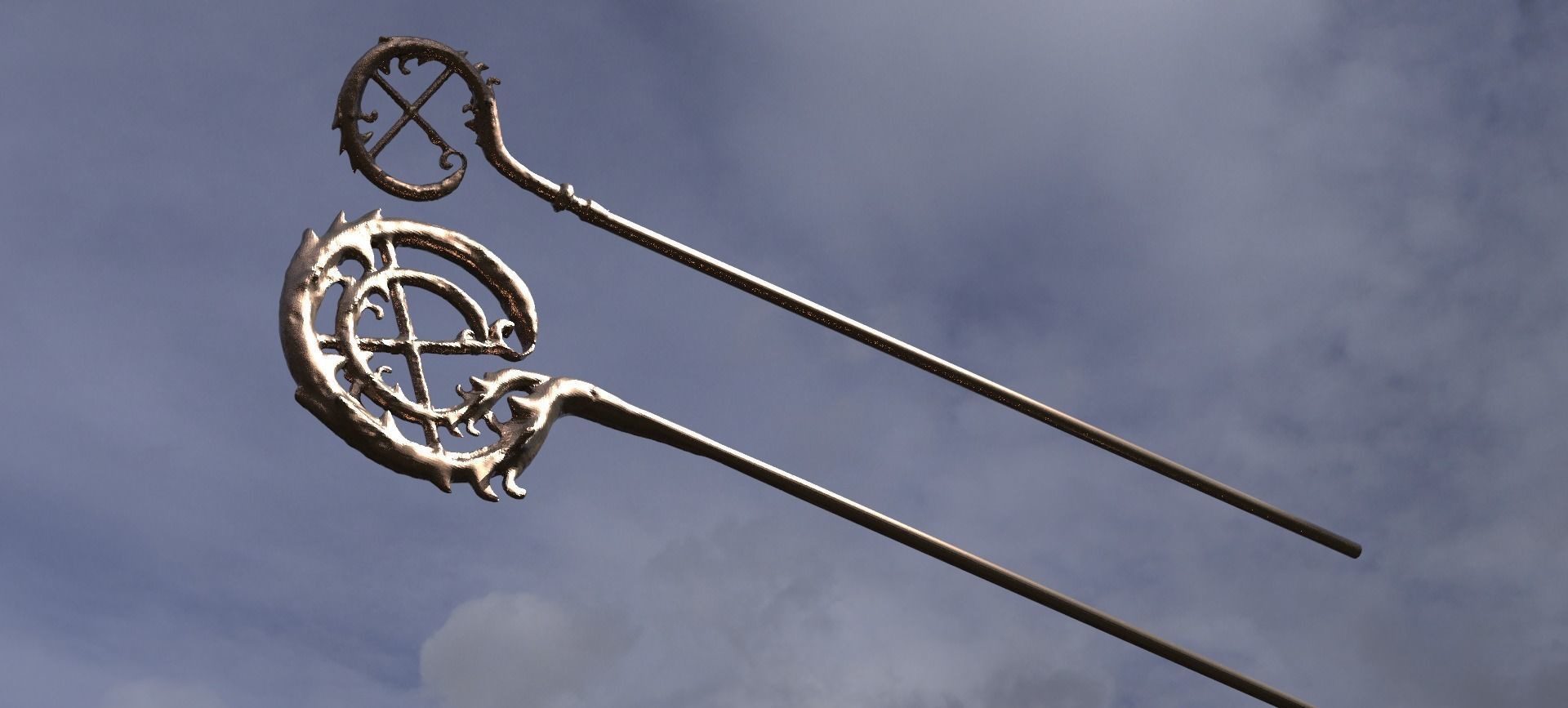 Druid Shaman Staff low res 2 designs 3D model_1