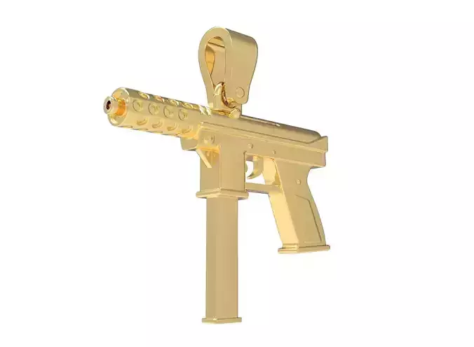 TEC-9 Pistol Pendant 3D print model