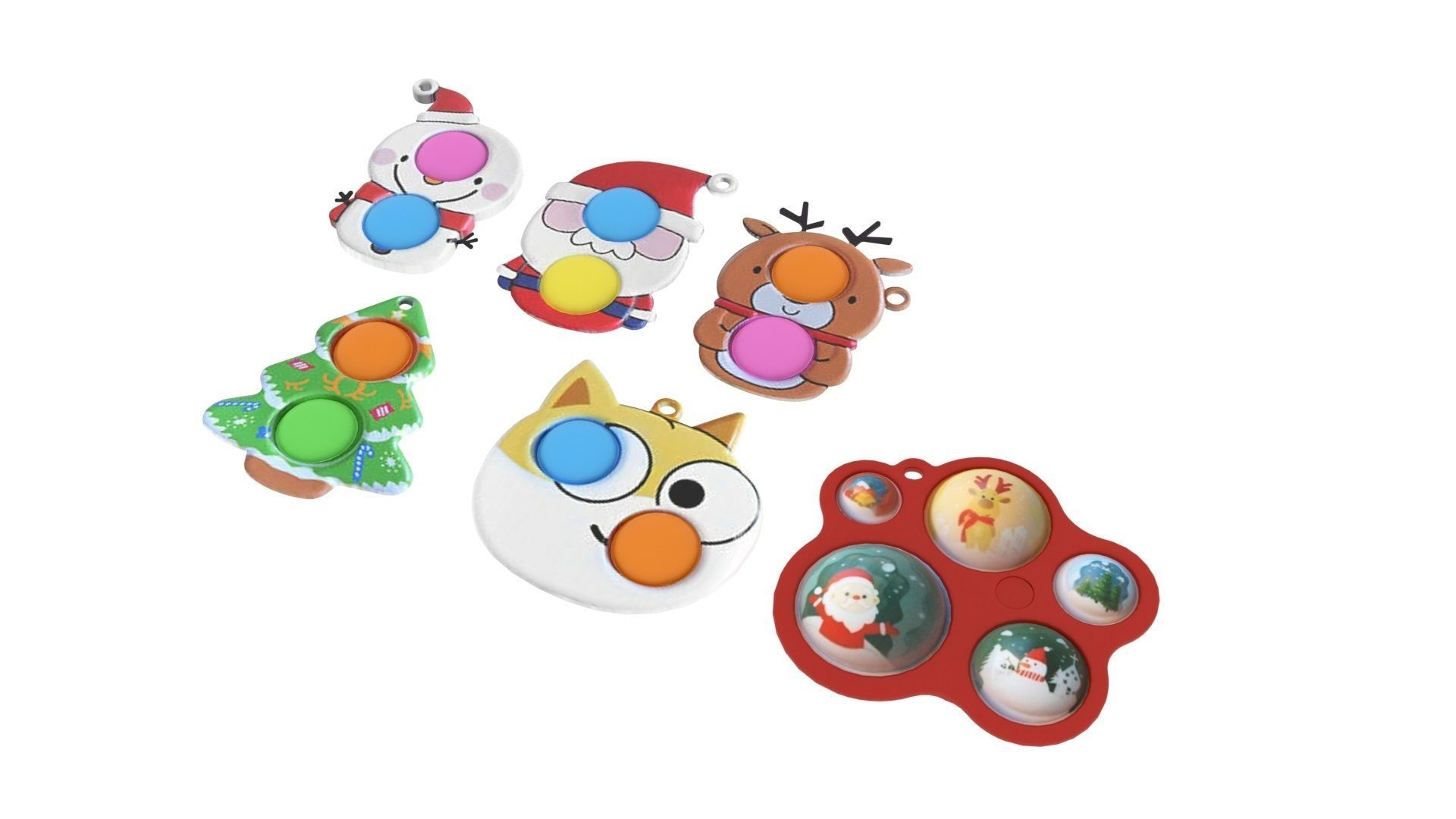 Christmas Simple Dimples Set 3D model_1