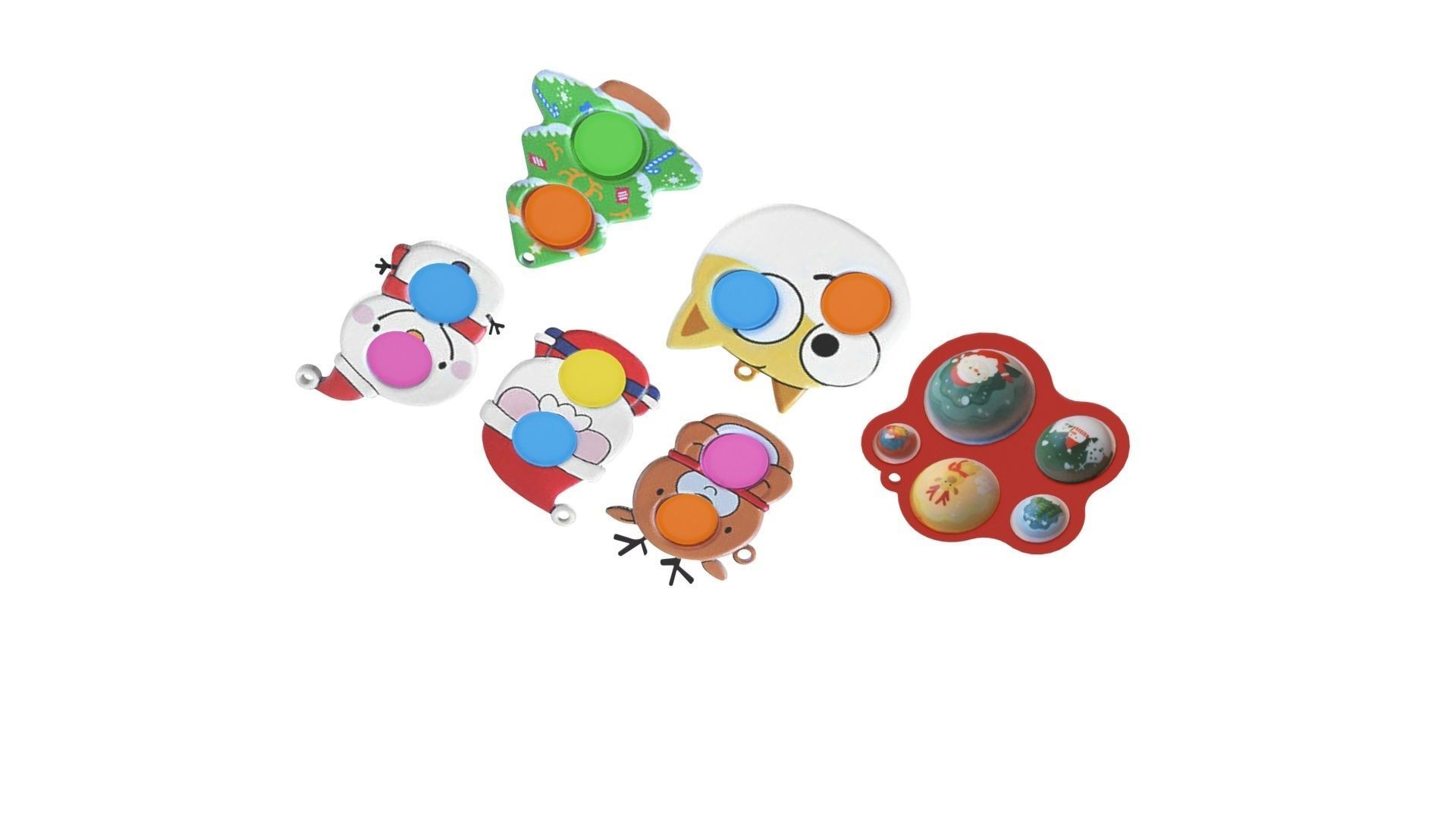 Christmas Simple Dimples Set 3D model_4