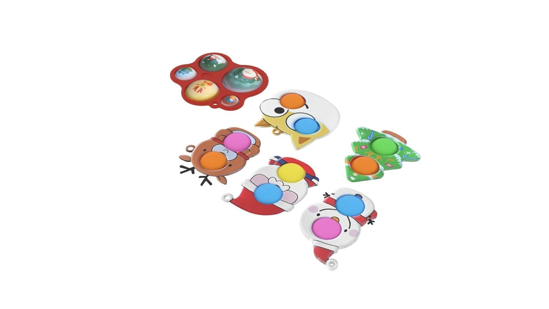 Christmas Simple Dimples Set 3D model_3