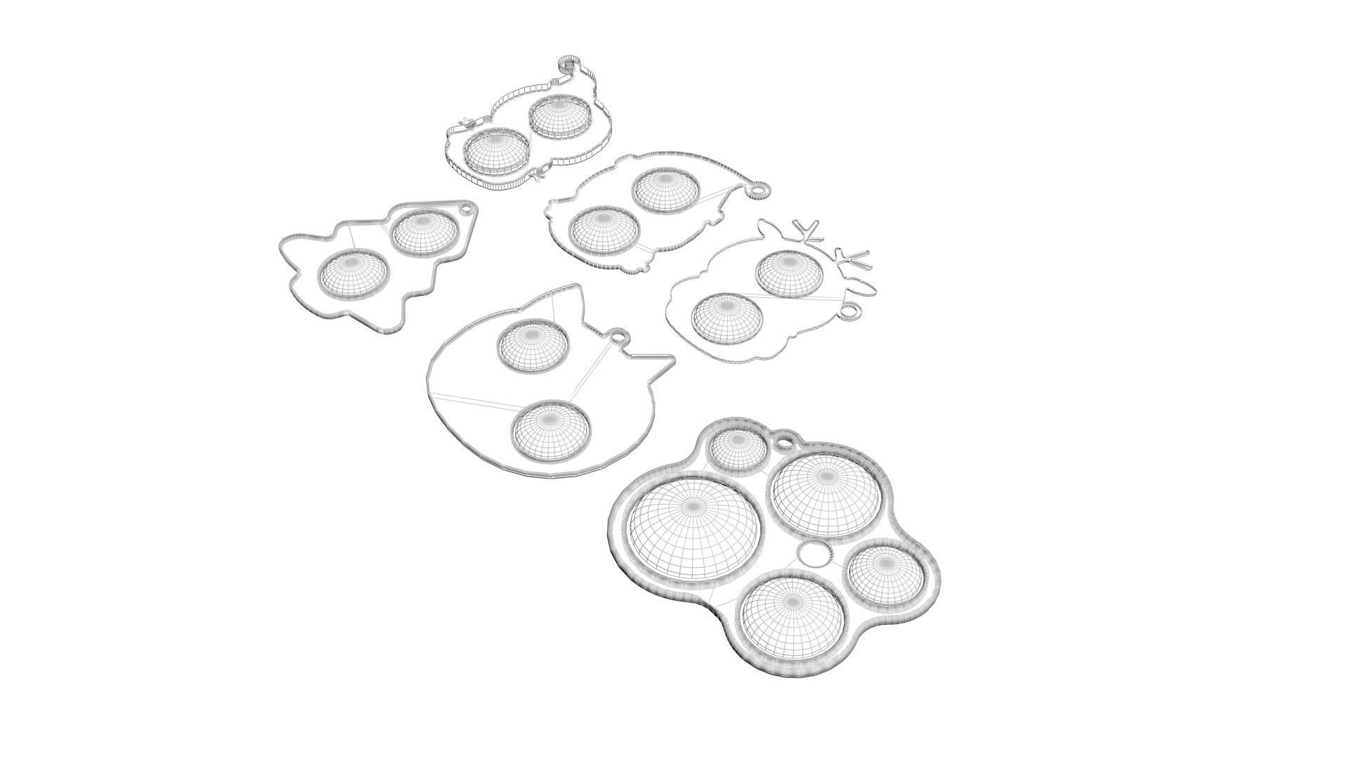 Christmas Simple Dimples Set 3D model_15