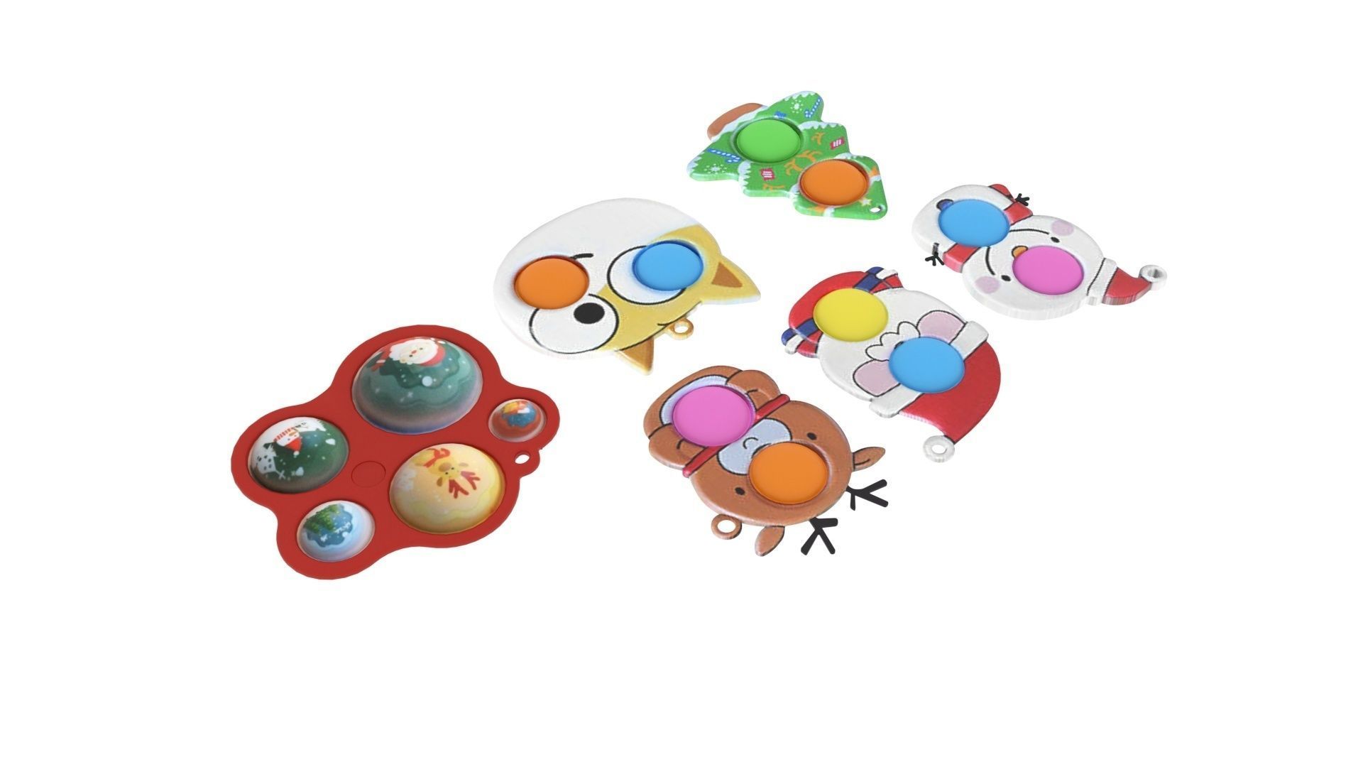 Christmas Simple Dimples Set 3D model_2