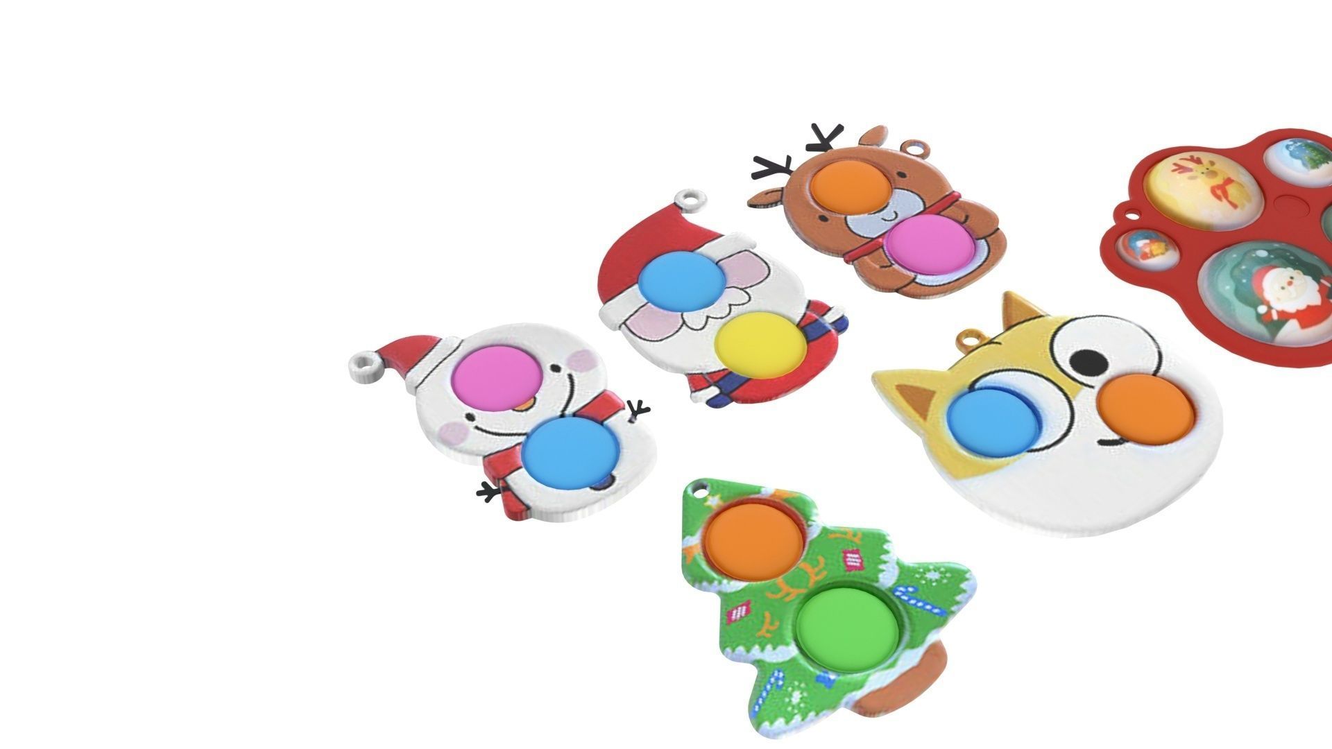 Christmas Simple Dimples Set 3D model_10