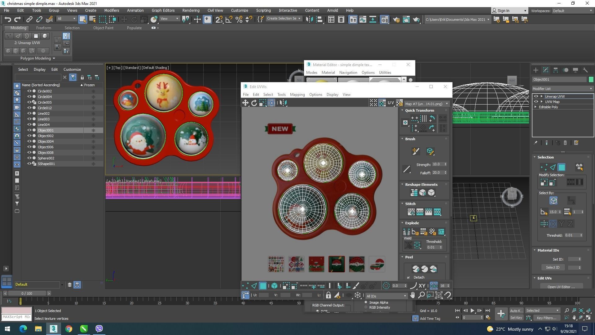 Christmas Simple Dimples Set 3D model_28