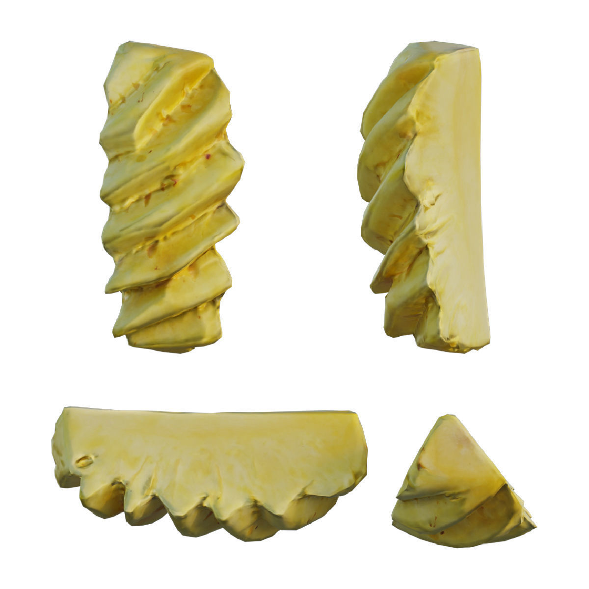 pineapple 03 3D model_4
