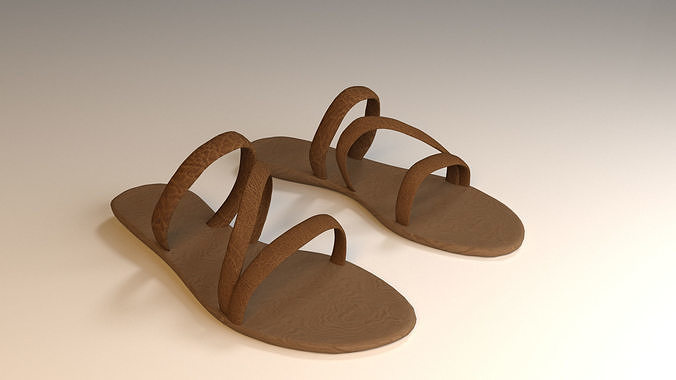 Sandal two sandals 3D model