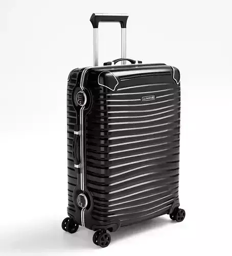 Modern Travel Suitcase Low-poly 3D model