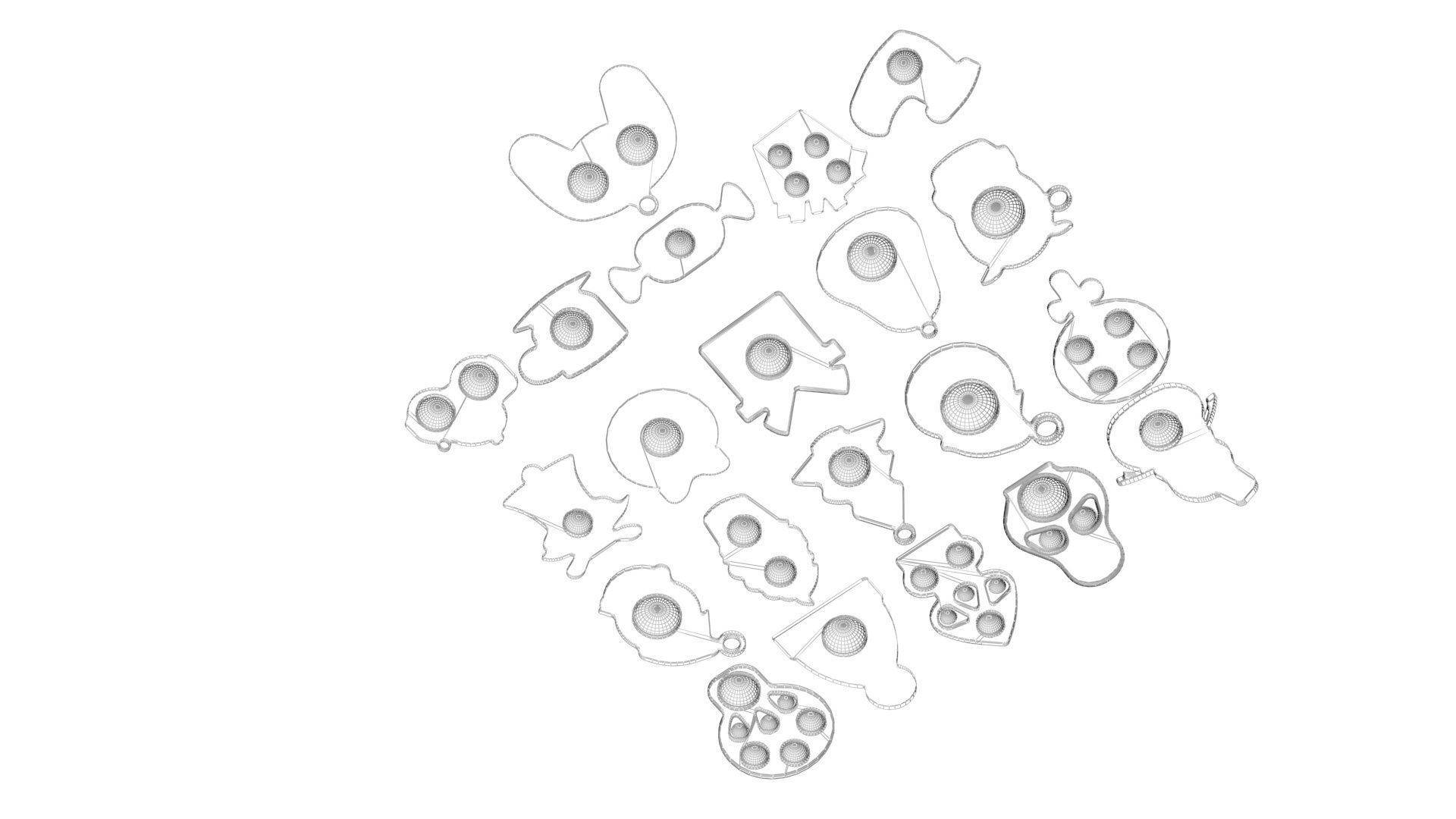 Christmas Simple Dimples Set 3D model_15