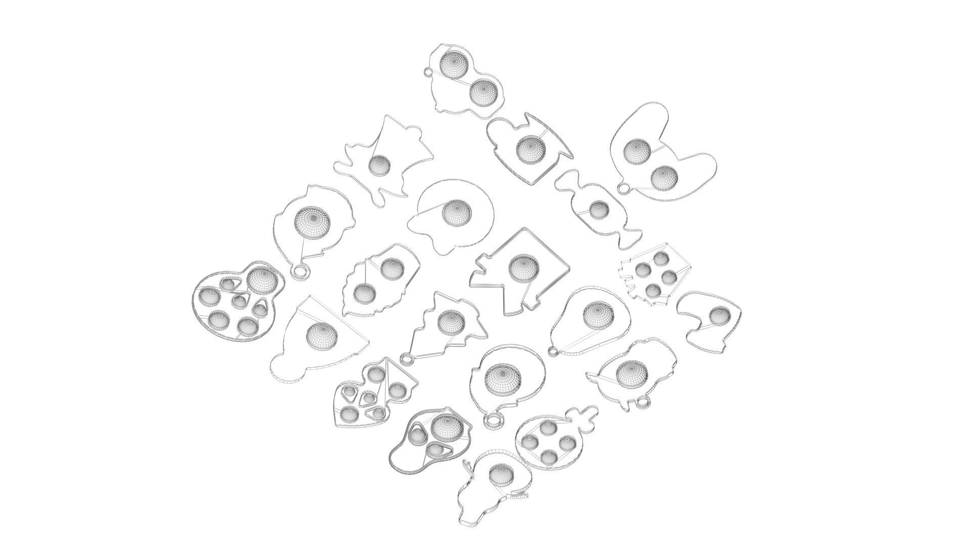 Christmas Simple Dimples Set 3D model_14