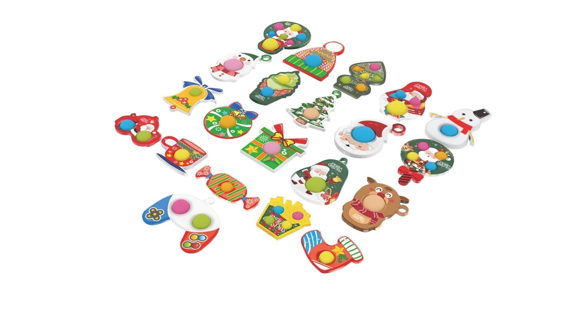 Christmas Simple Dimples Set 3D model_1