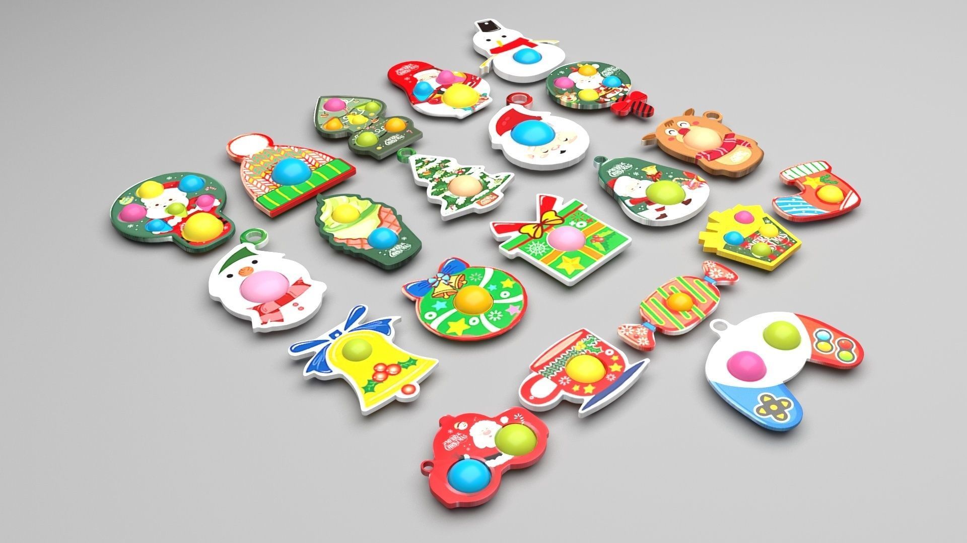 Christmas Simple Dimples Set 3D model_19