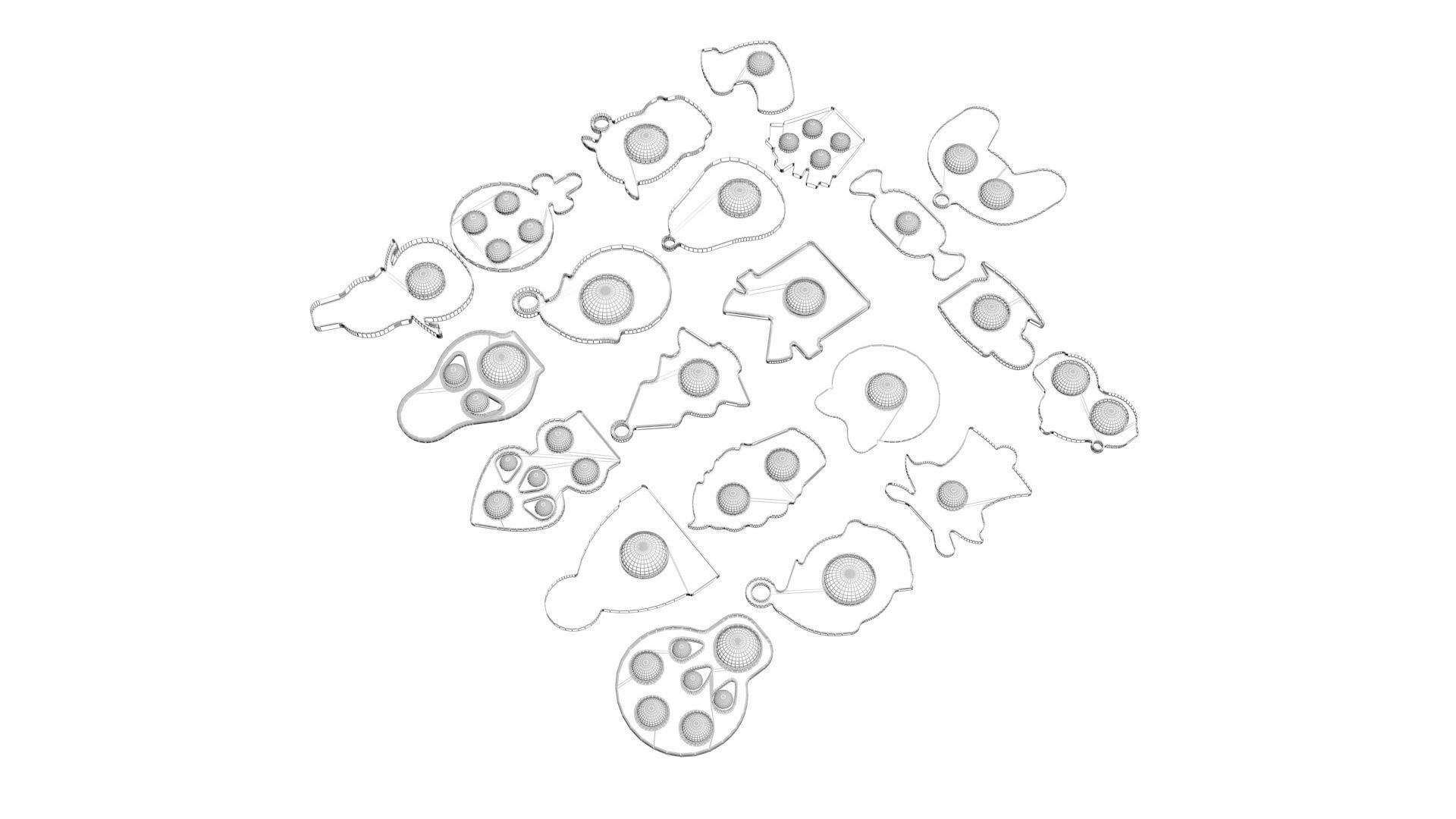 Christmas Simple Dimples Set 3D model_13