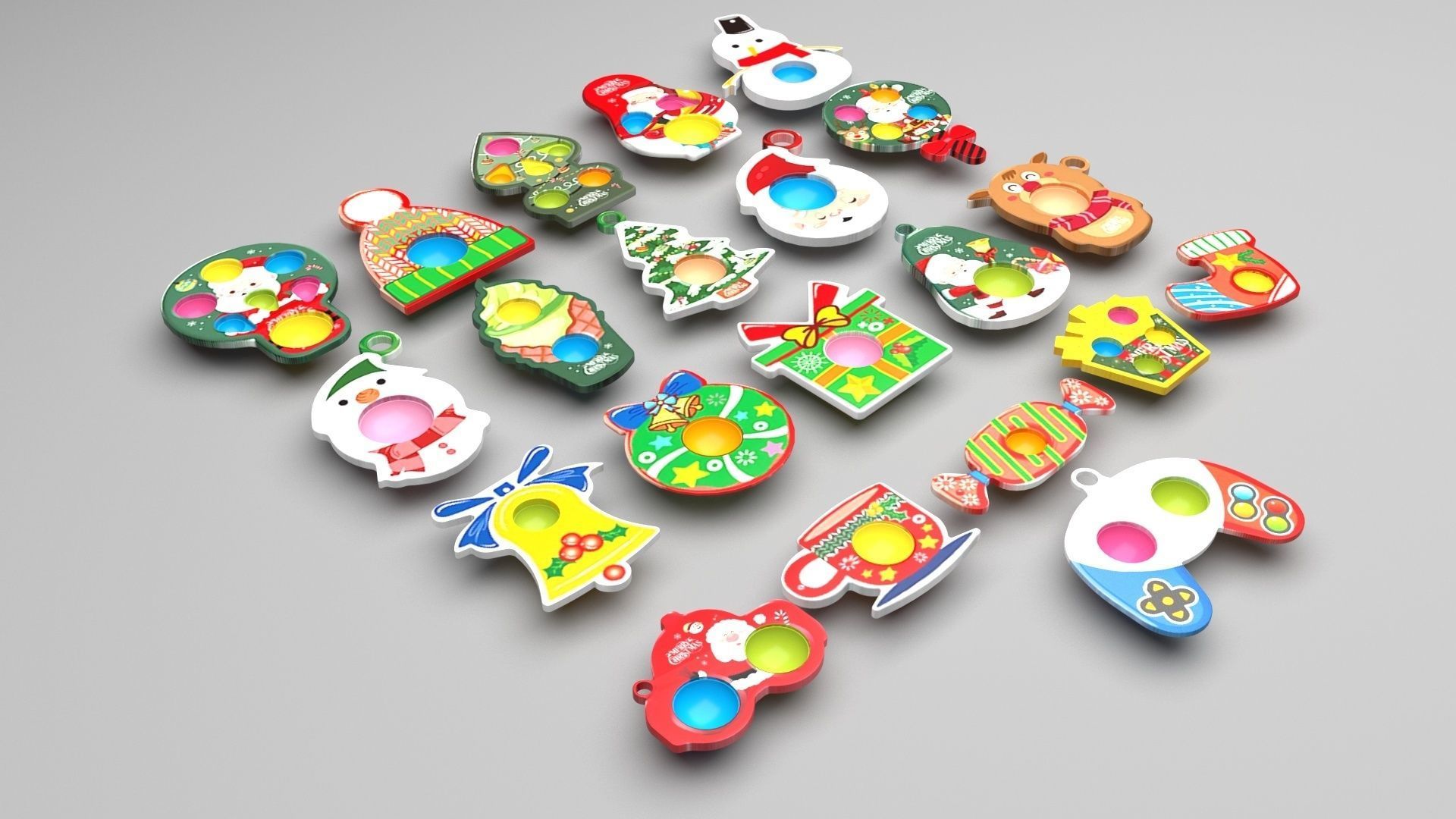 Christmas Simple Dimples Set 3D model_20