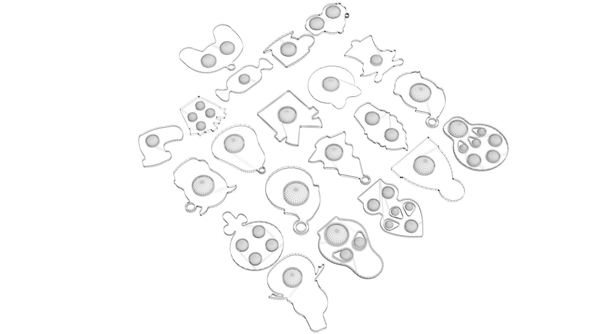 Christmas Simple Dimples Set 3D model_12