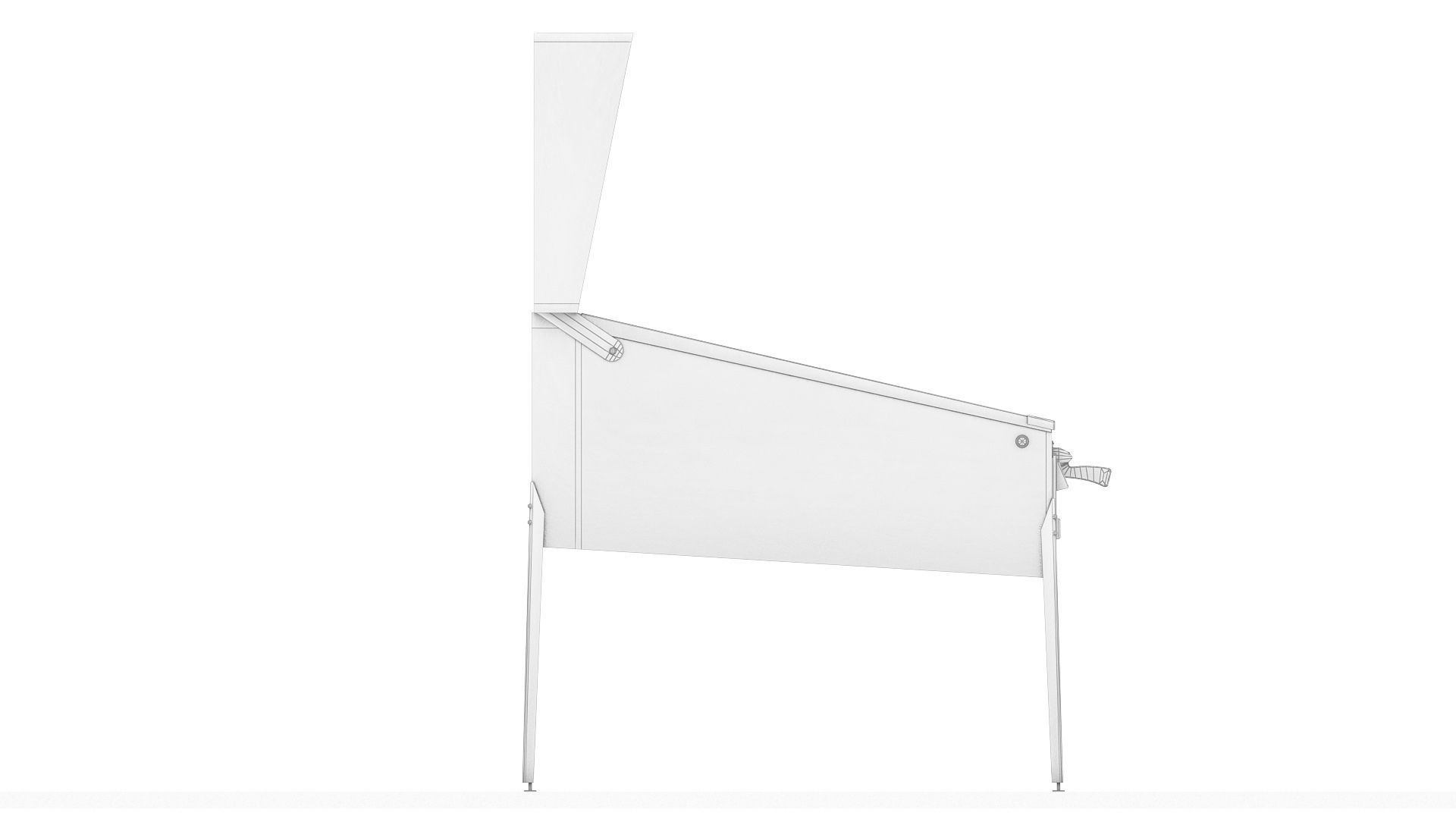 Fast cars and dinosaurs pinball Low-poly 3D model_5