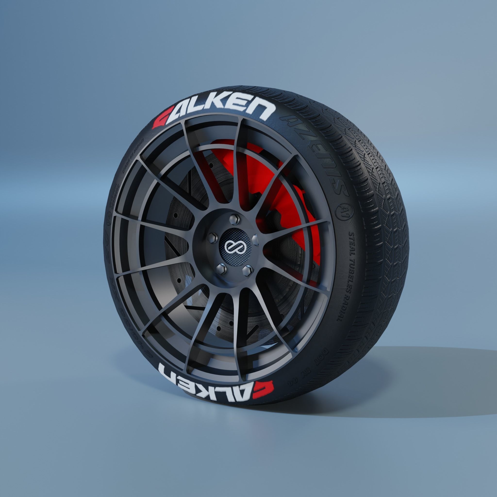 Enkei NT03RR Wheel Low-poly 3D model_2
