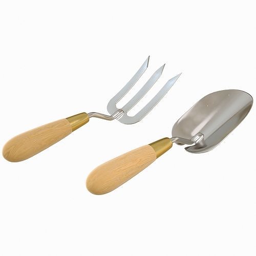 Trowel and Fork Free 3D model