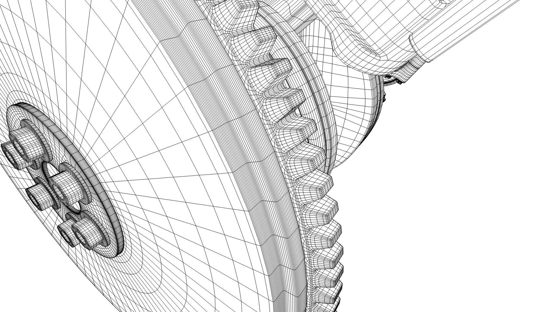 V12 Engine Working Animated 3D model_28